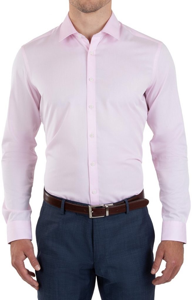 pink business shirt men