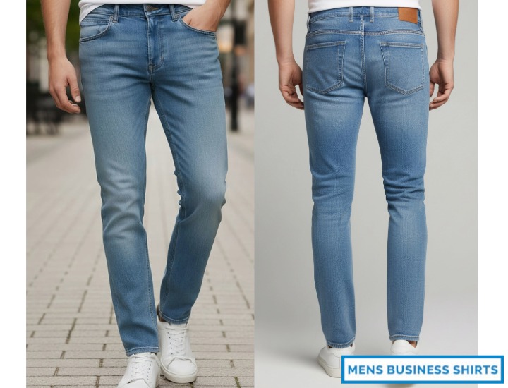 Mens pure denim jeans