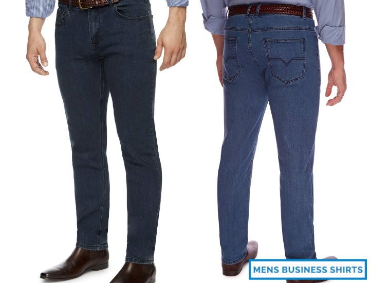 Mens stretch denim jeans