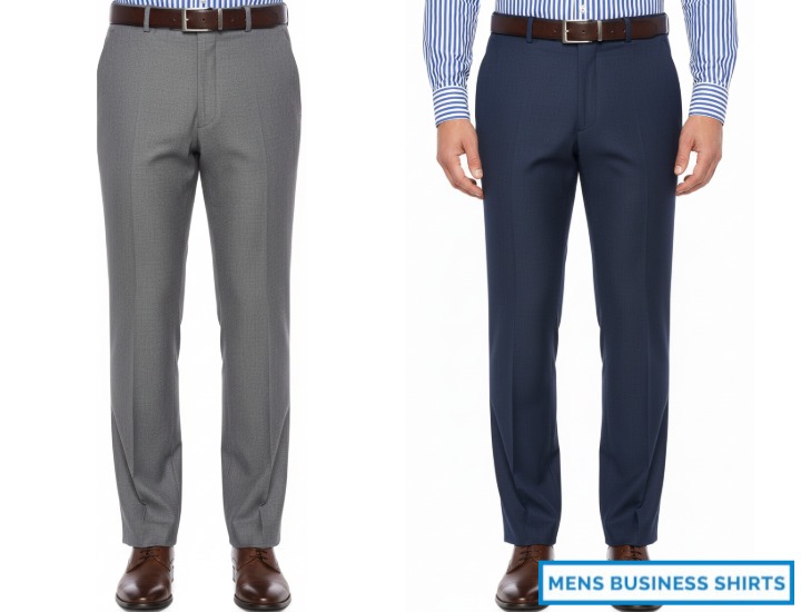 Mens wool dress trousers