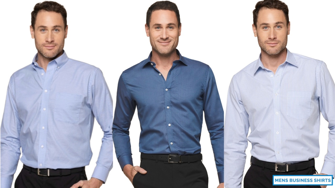 Mens business shirts selection