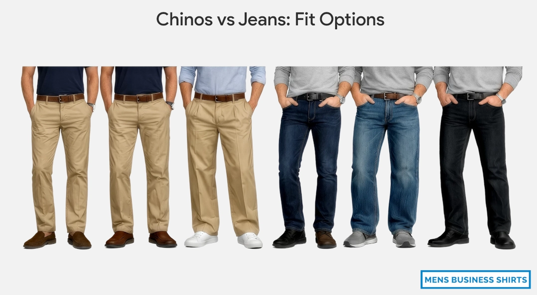 Chinos vs Jeans: Fit Options