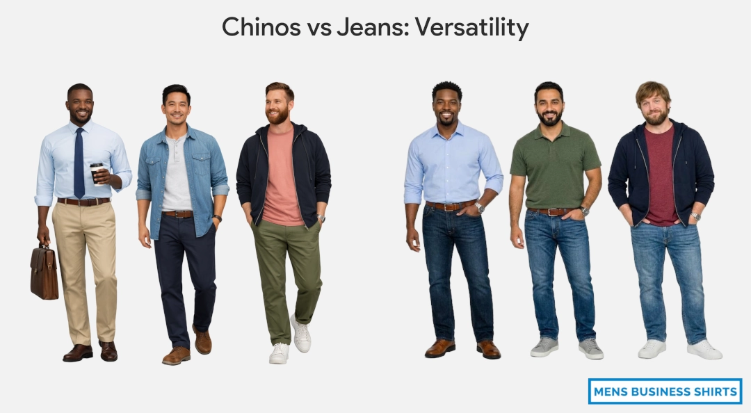 Chinos vs Jeans: Versatility