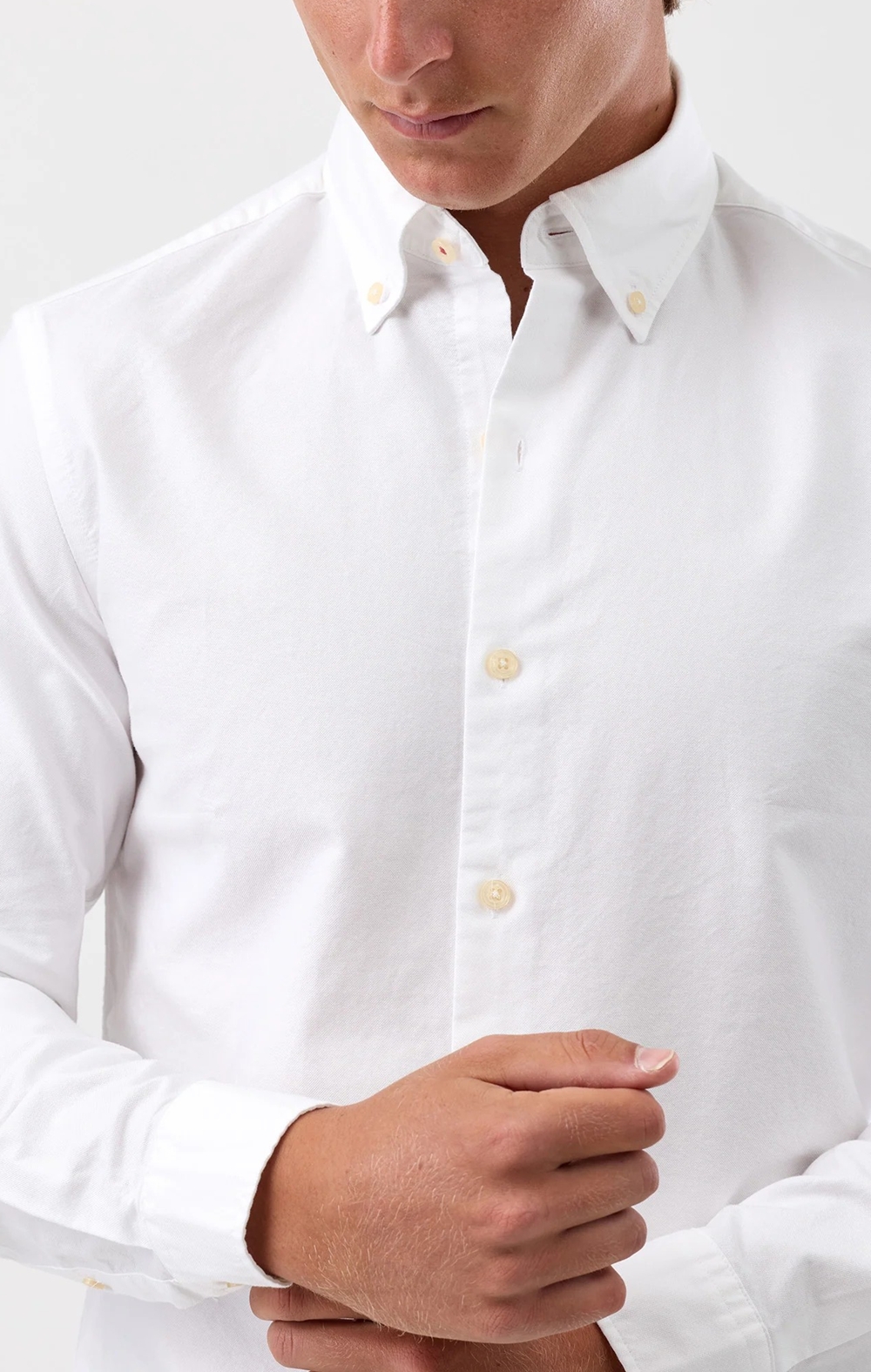 Brooksfield white button down shirt