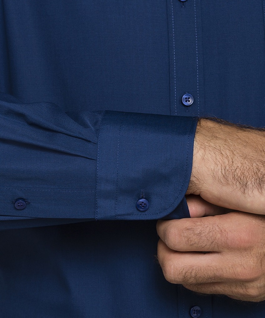 Big Mens Navy Van Heusen Dress Shirt
