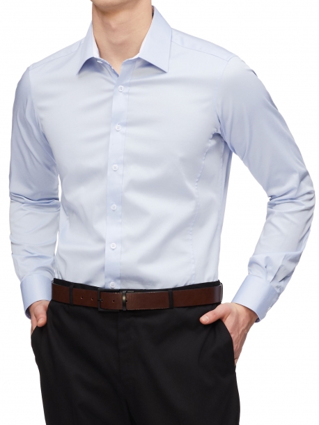 Body fit shirt in blue