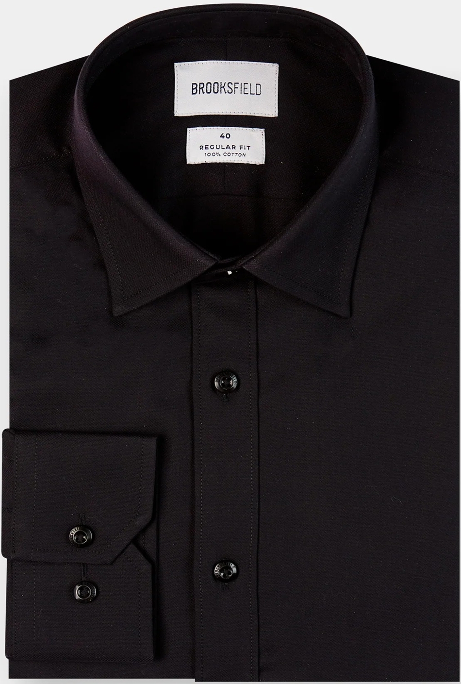 Brooksfield Black business shirt