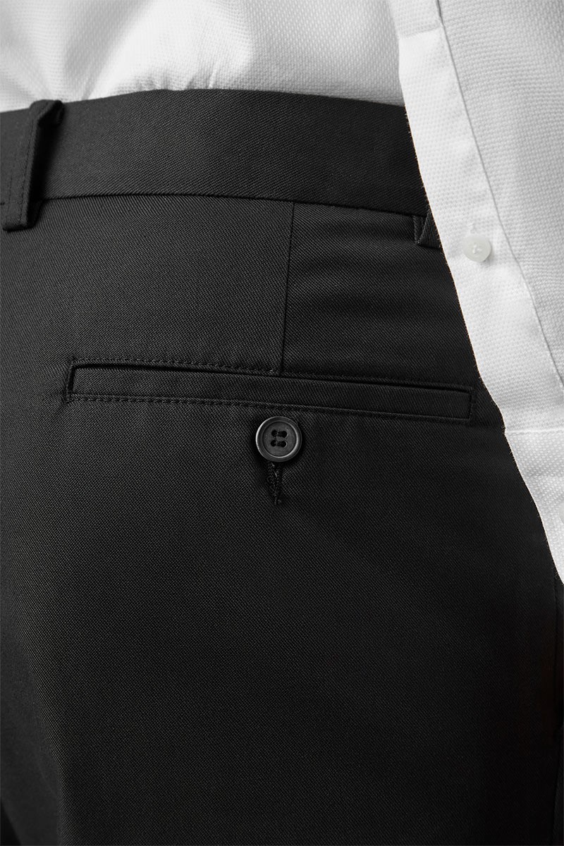 City Club Cotton Mix Pant Black