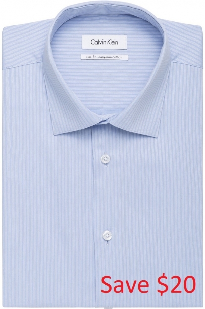 CK mens light blue shirt