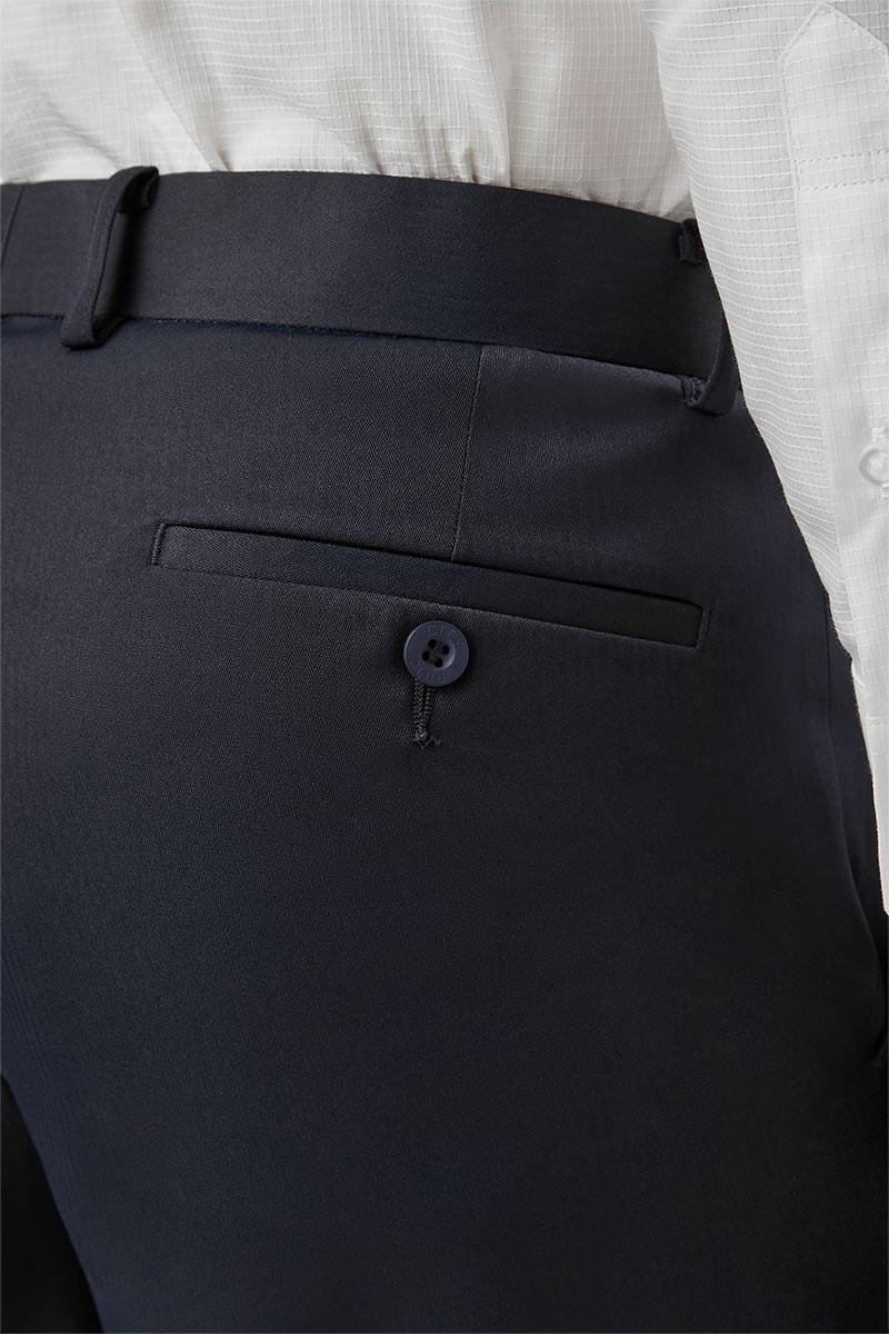 close up navy microfiber