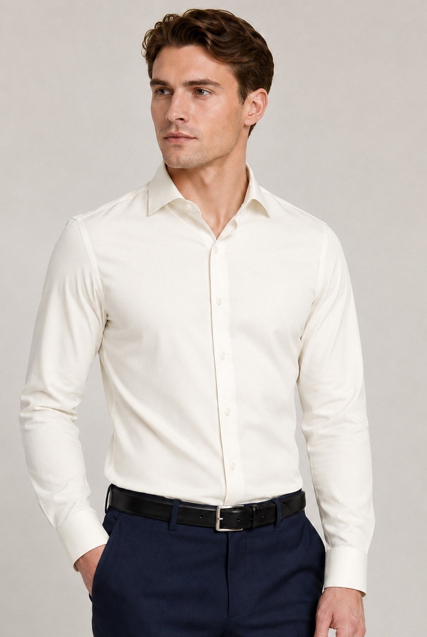 David Marcs Ivory Business Shirt