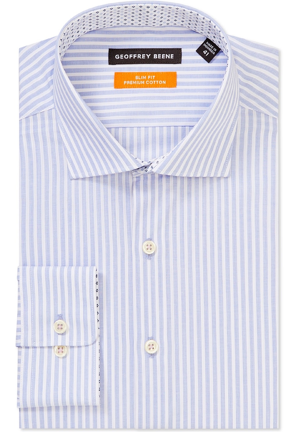 Geoffrey Beene blue stripe shirt