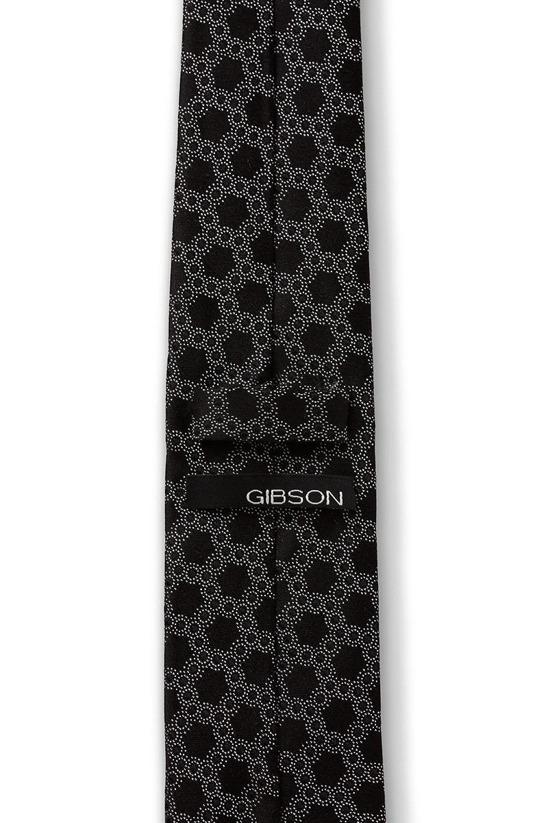 Gibson silk black tie