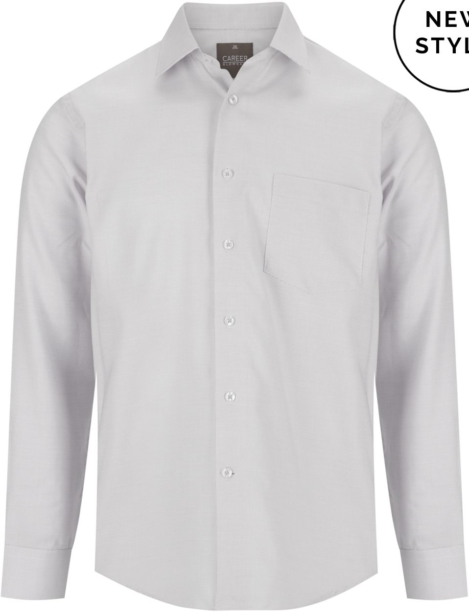 Gloweave dobby shirt light grey