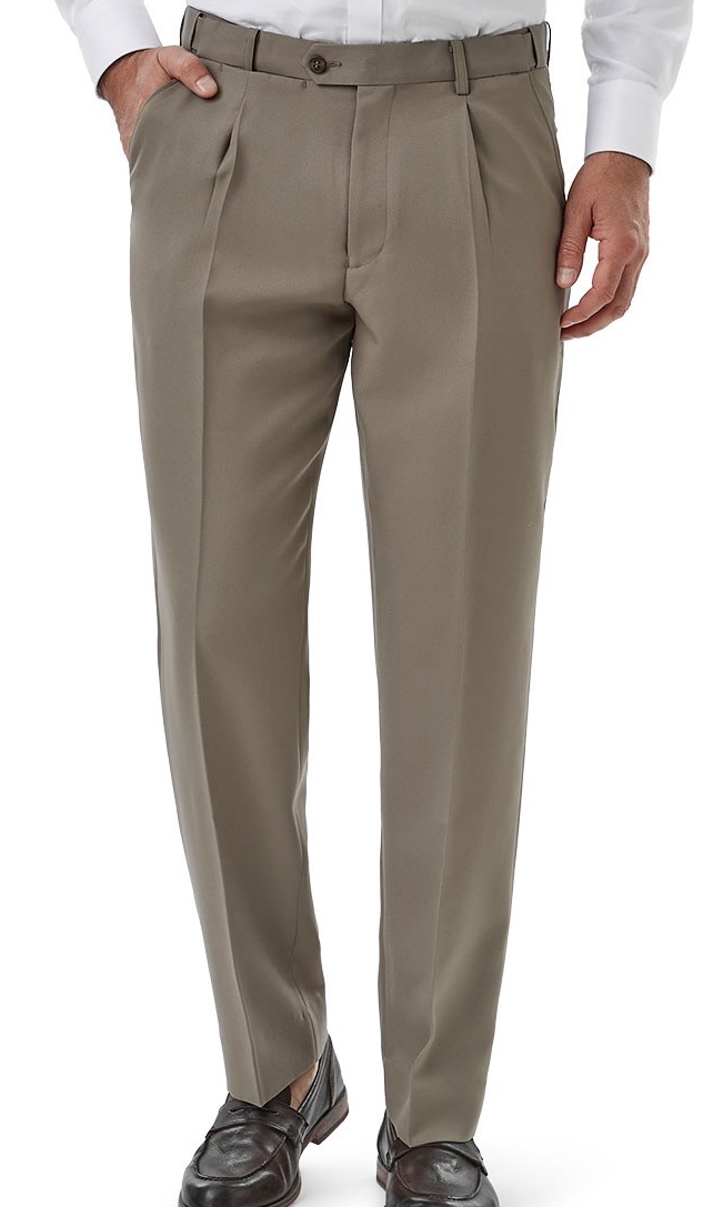 Pleated City Club beige pant