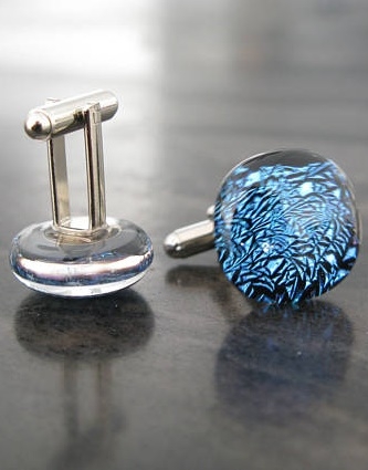 teal cufflinks