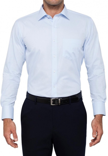Van Heusen Self Stripe Light Blue Shirt