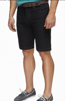 big mens black denim short