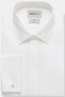 Brooksfield Tuxedo Shirt Cream