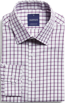Gloweave windowpane check lilac