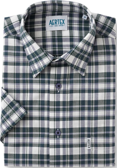 green check short sleeve shirt
