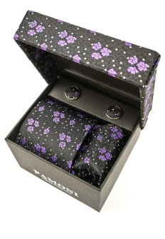 Purple Floral Tie