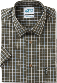 short sleeve mens moss green shirt