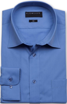 Gloweave Plain Poplin Shirt Eco-Silk Finish Contemporary Fit. Sizes 37cm to 60cm neck