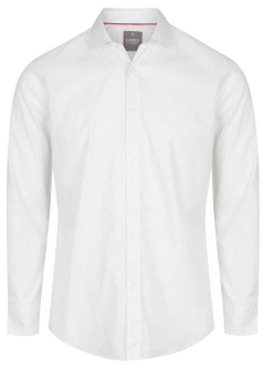 mens shirt printed spot design white