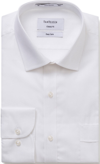 Van Heusen White Herringbone Shirt