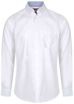 white slim fit oxford shirt